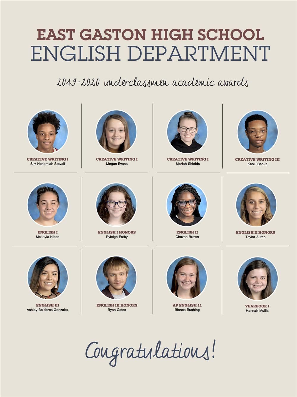 Academic Awards - English